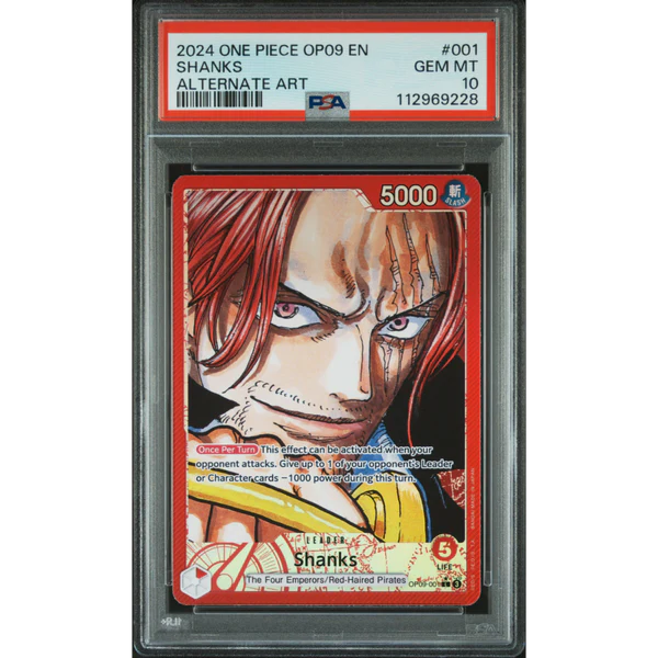 [PSA 10] Shanks | Leader Alt Art (OP09-001) [English]