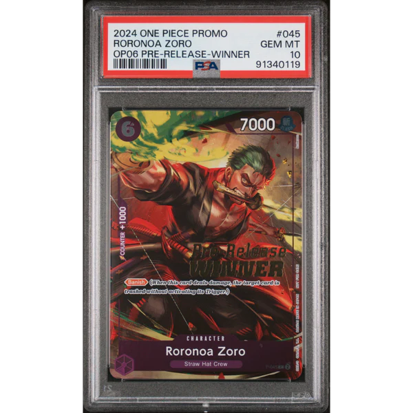 [PSA 10] Roronoa Zoro | Pre-Release Winner Promo (P-045) [English]